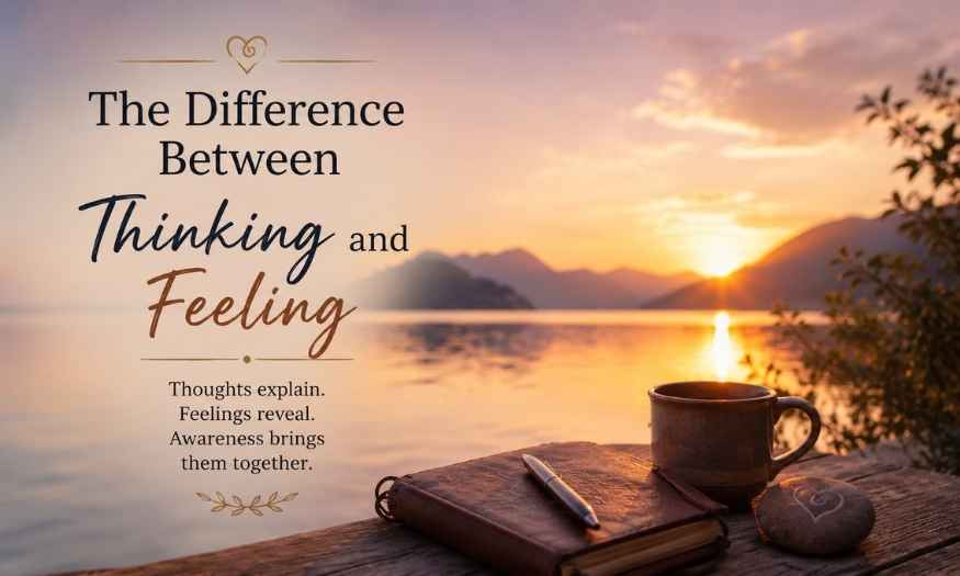 The difference between thinking and feeling